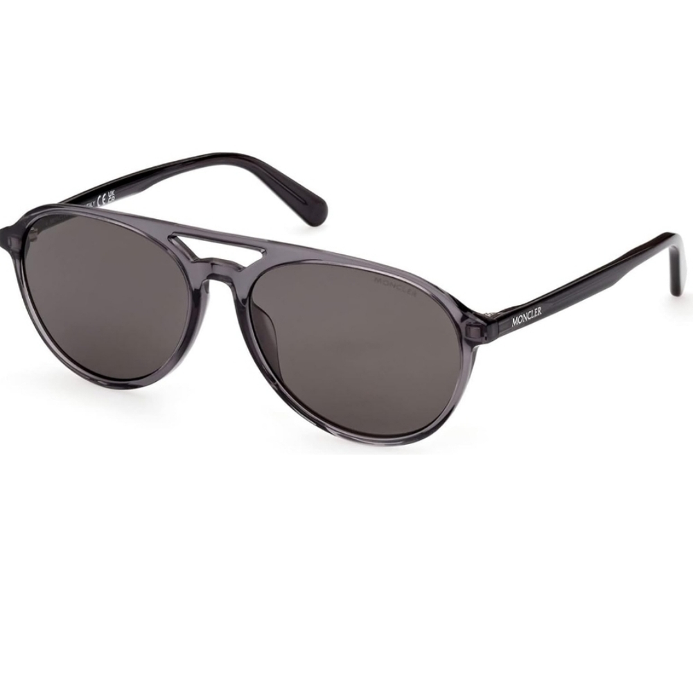 Moncler ML 0228 01D Transparent Dark Grey/Polarized Smoke Lenses ONLY